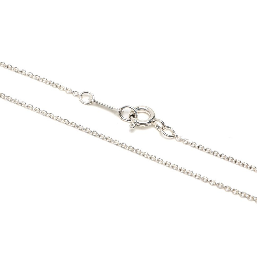 Tiffany & Co Elsa Peretti Bean Silver Necklace
