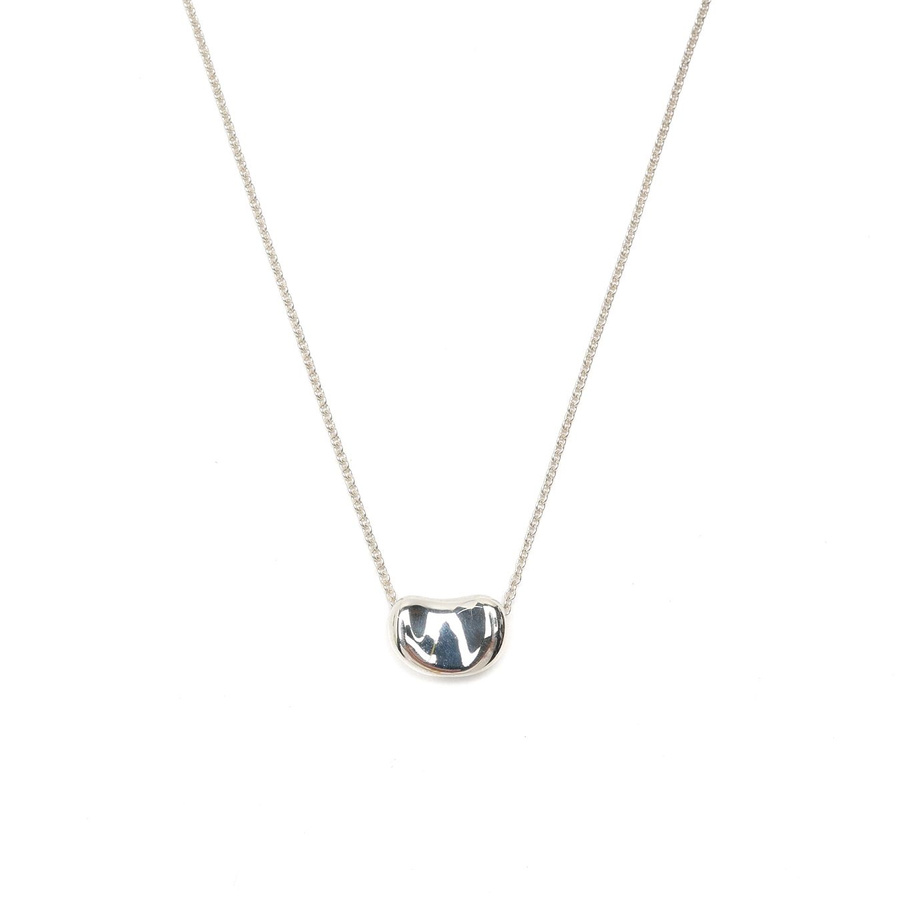 Tiffany & Co Elsa Peretti Bean Silver Necklace