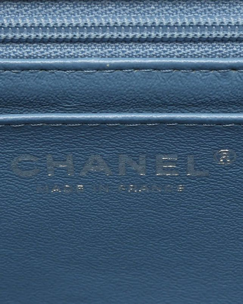 Chanel Classic Denim Braid Medium Single Flap Bag
