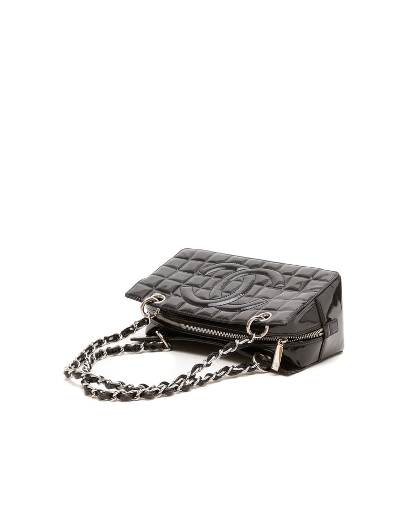 Chanel CC Chocolate Bar Patent Bag