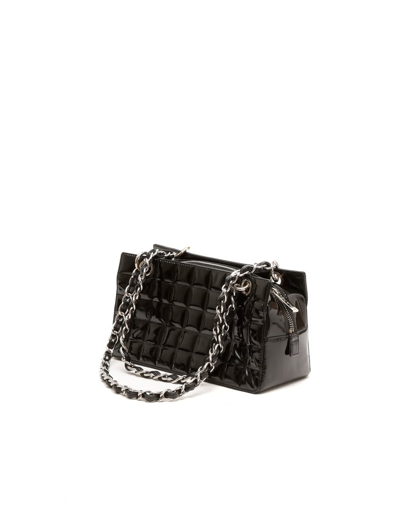 Chanel CC Chocolate Bar Patent Bag