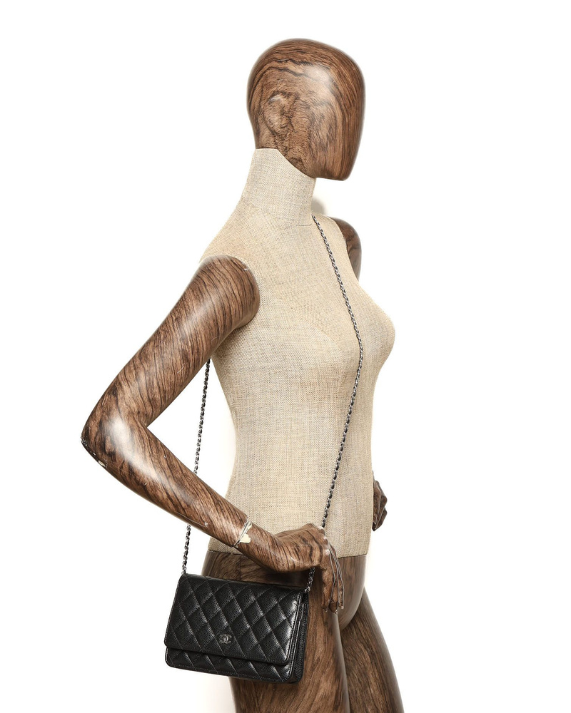 Chanel Caviar Wallet On Chain Bag
