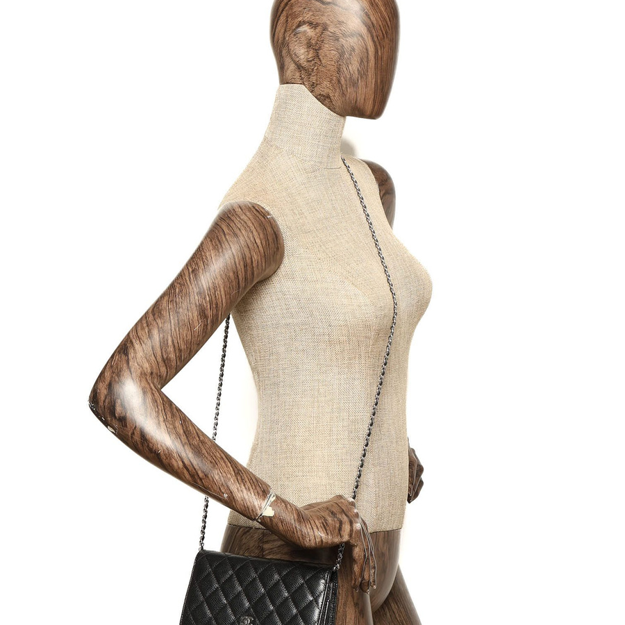 Chanel Caviar Wallet On Chain Bag