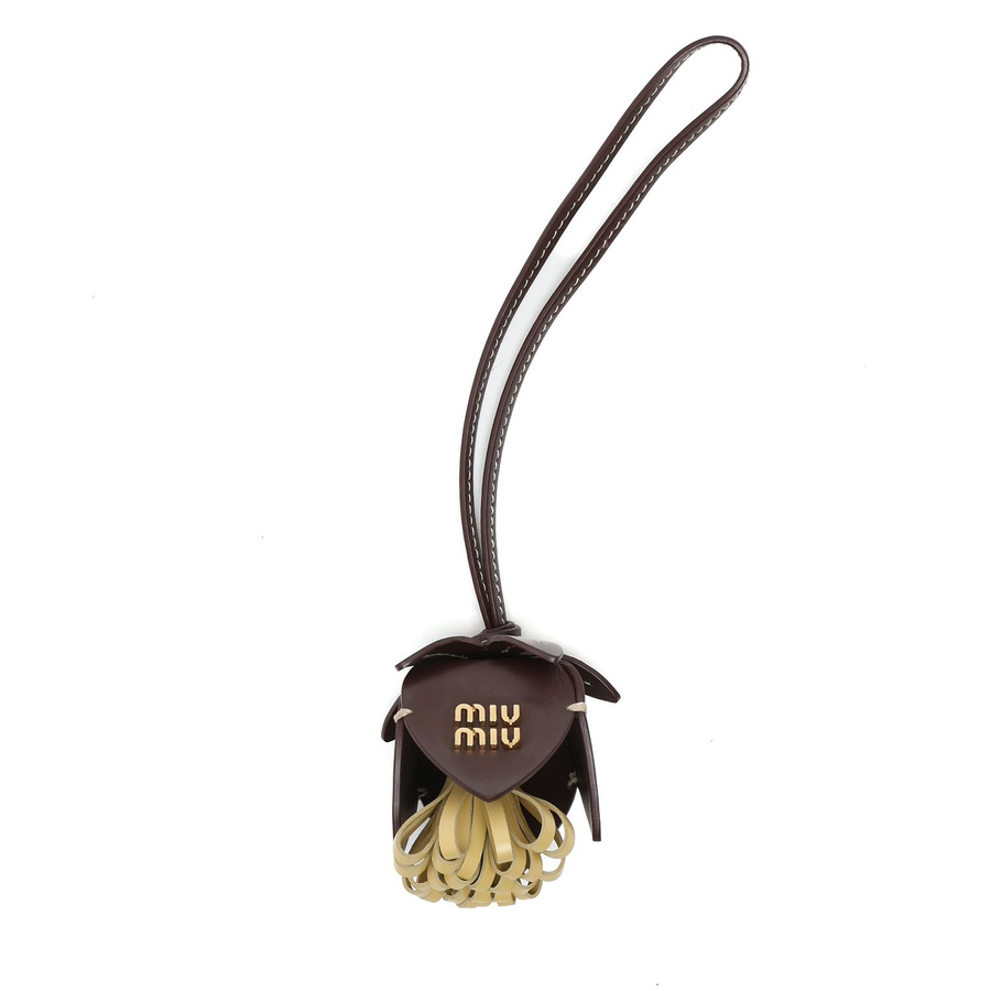 Miu Miu Leather Flower Bag Charm