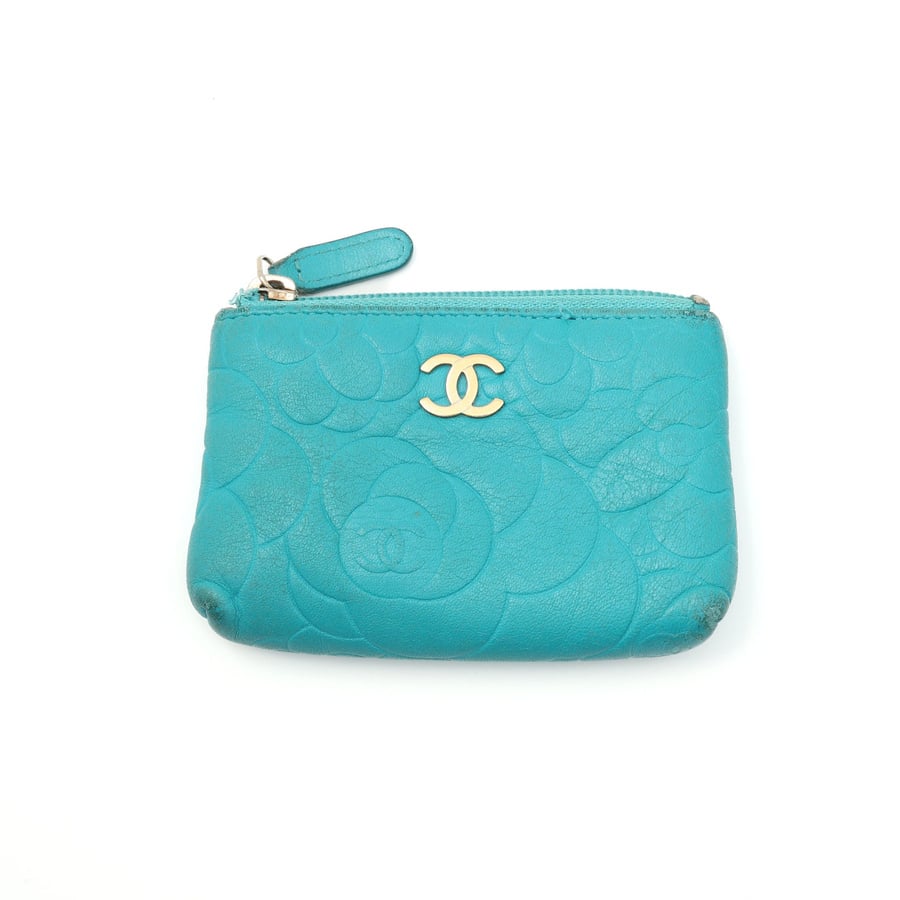 Chanel CC Camellia Coin Purse