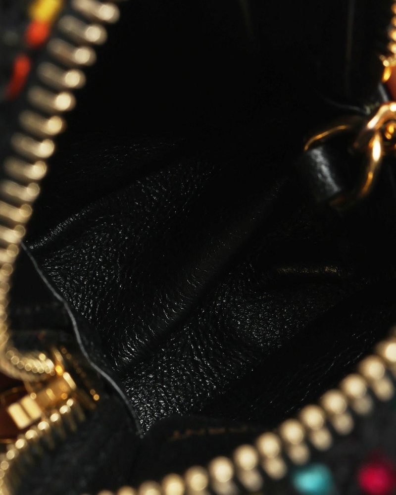 Saint Laurent Jamie Cube Tweed Bag Charm