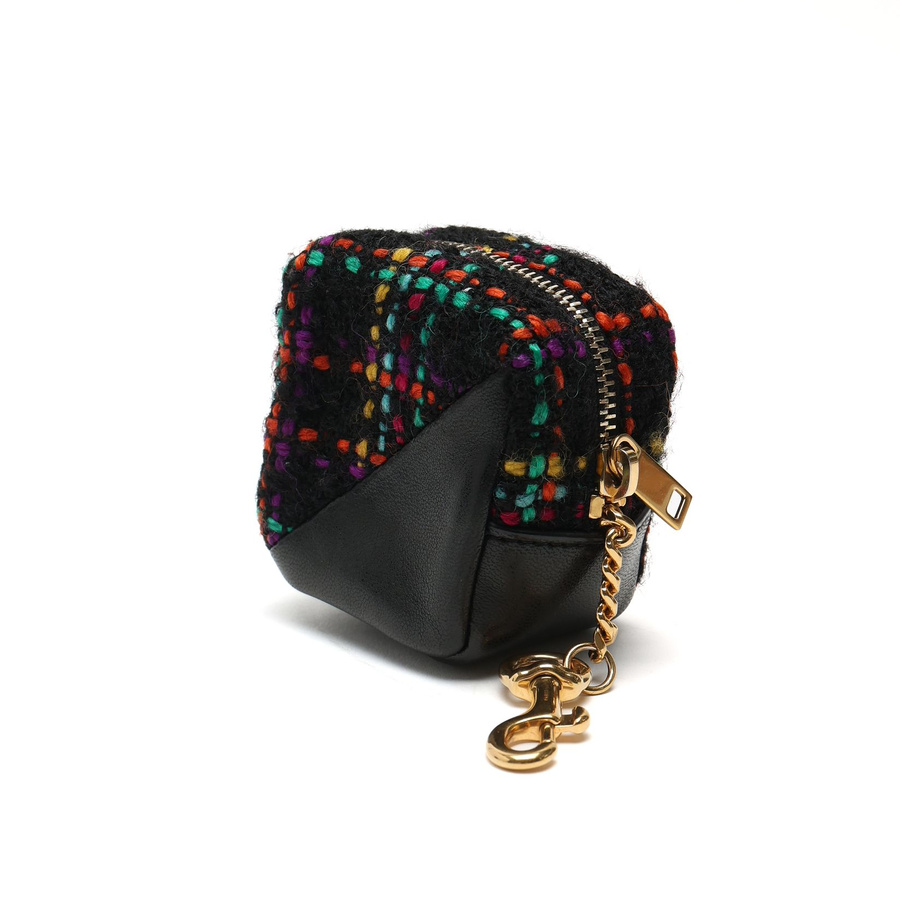 Saint Laurent Jamie Cube Tweed Bag Charm