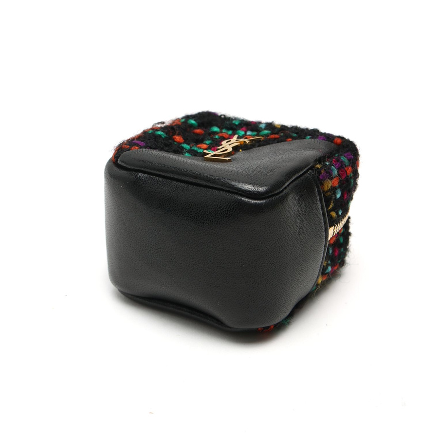 Saint Laurent Jamie Cube Tweed Bag Charm