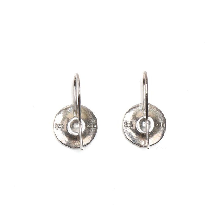 Georg Jensen Flower Motif Silver Earrings