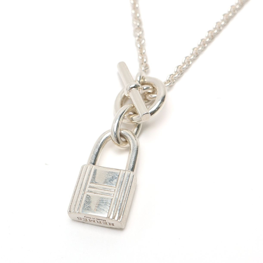 Hermès Kelly Cadena Silver Necklace