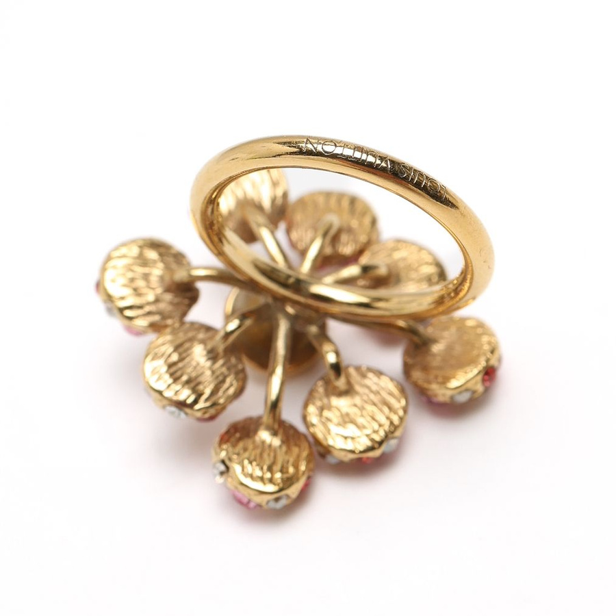 Louis Vuitton Rhinestone 1001 Nuits Cocktail Ring, Size 49