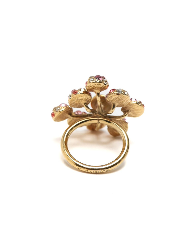 Louis Vuitton Rhinestone 1001 Nuits Cocktail Ring, Size 49