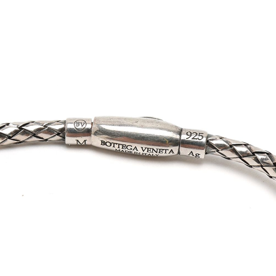 Bottega Veneta Intrecciato Silver Bracelet