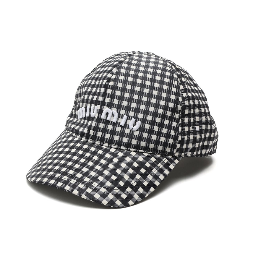 MIU MIU Logo Cap, Size S