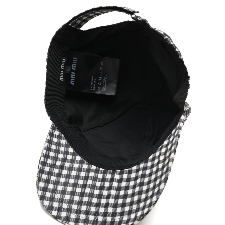 MIU MIU Logo Cap, Size S