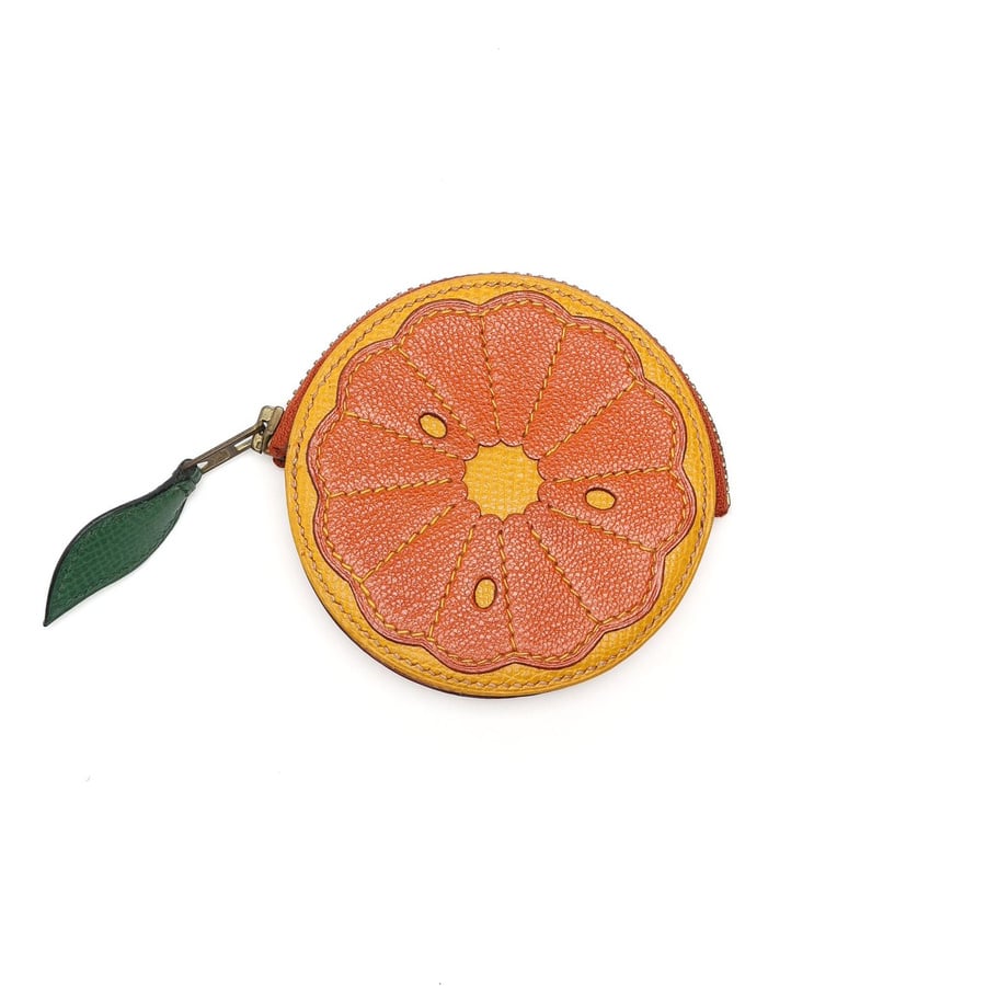Hermès Tutti Frutti Orange Coin Purse
