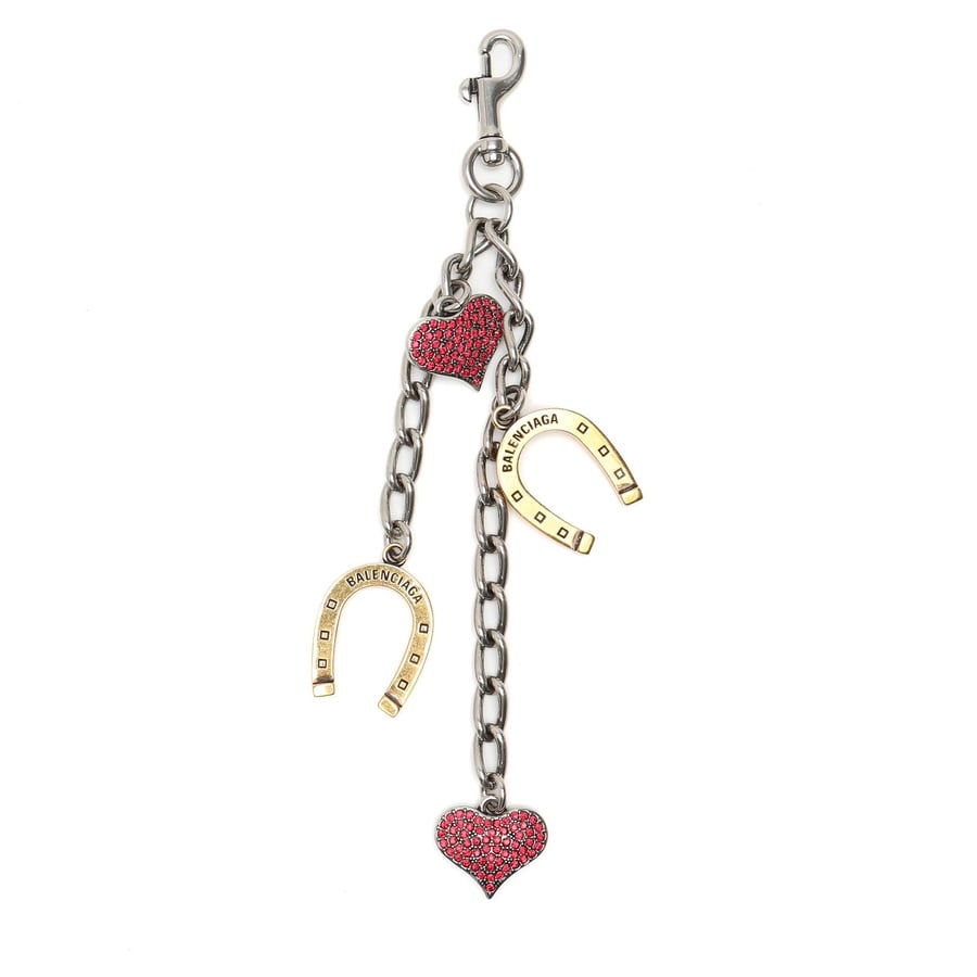 Balenciaga Horseshoe Heart Bag Charm