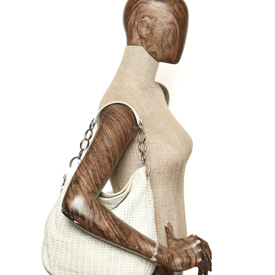 Christian Dior Woven Hobo Bag