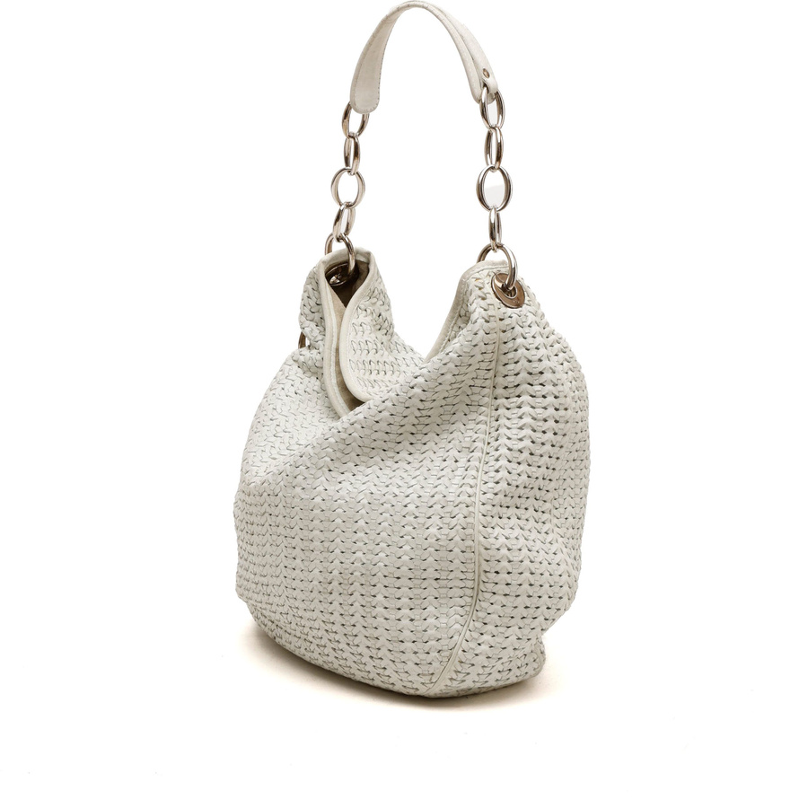 Christian Dior Woven Hobo Bag
