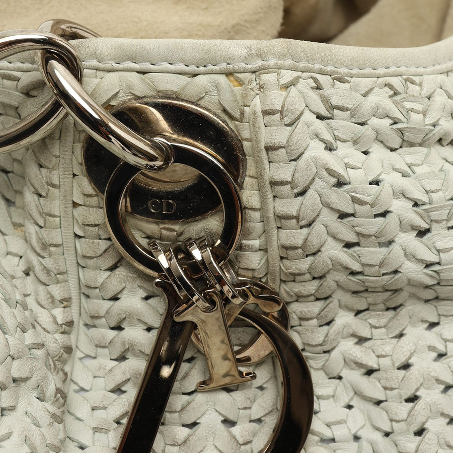 Christian Dior Woven Hobo Bag