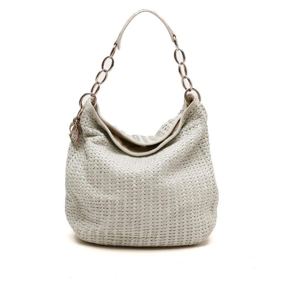 Christian Dior Woven Hobo Bag