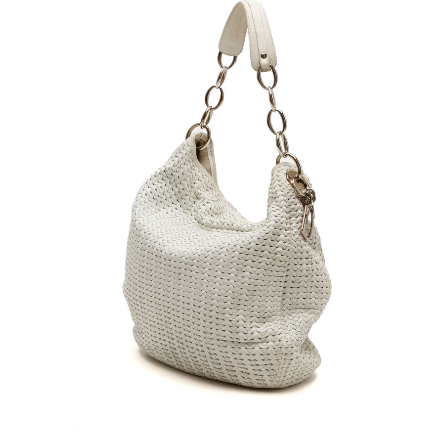 Christian Dior Woven Hobo Bag