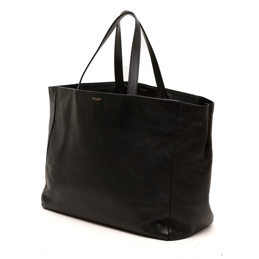 Saint Laurent Reversible Leather Suede Tote Bag