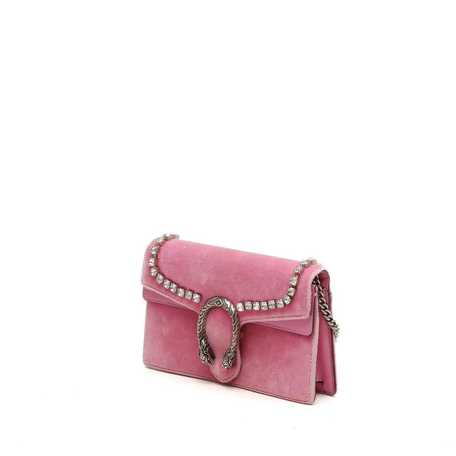 Gucci Super Mini Velvet Dionysus Rhinestone Bag