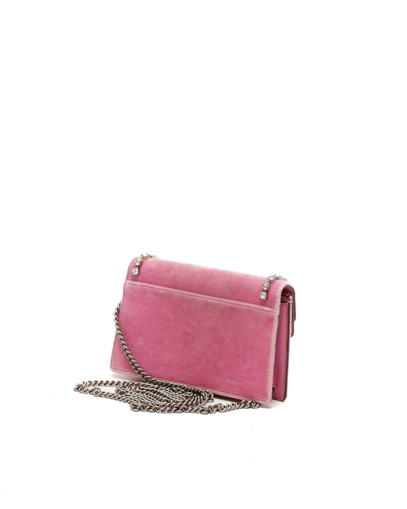 Gucci Super Mini Velvet Dionysus Rhinestone Bag