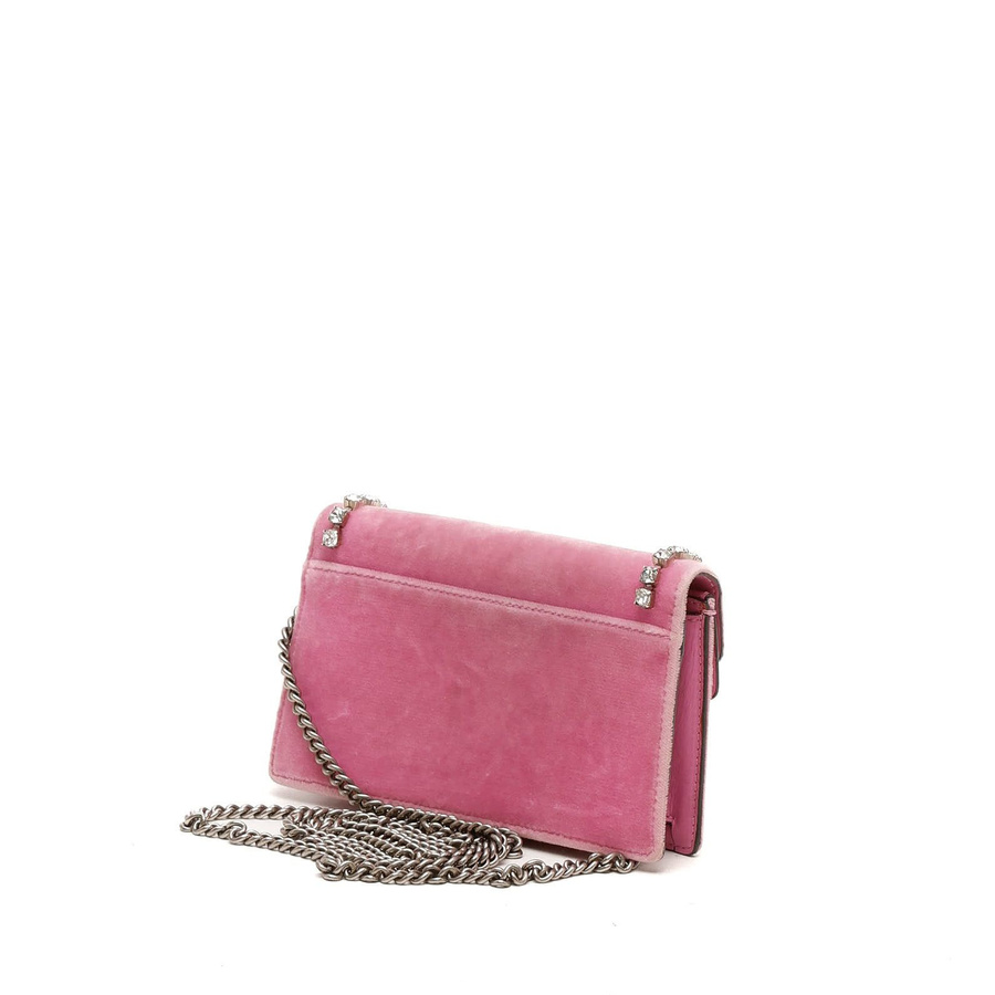 Gucci Super Mini Velvet Dionysus Rhinestone Bag