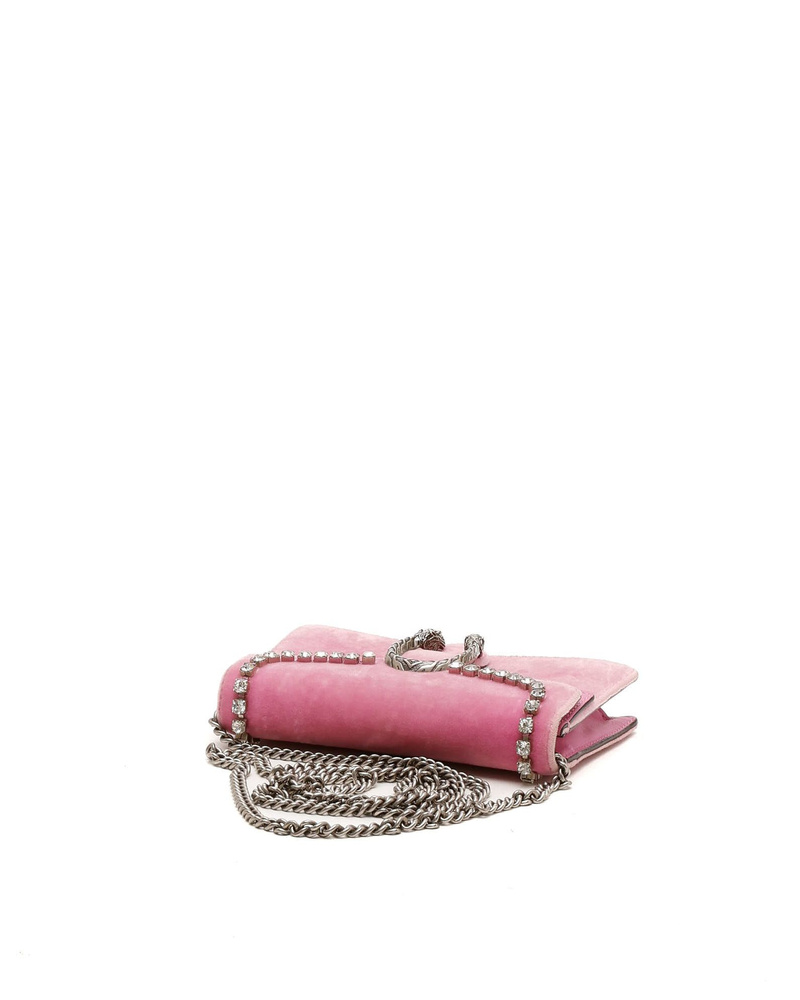 Gucci Super Mini Velvet Dionysus Rhinestone Bag