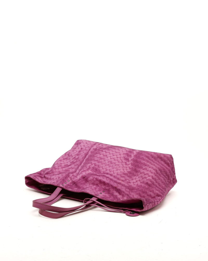 Bottega Veneta Nylon Intrecciato Tote Bag