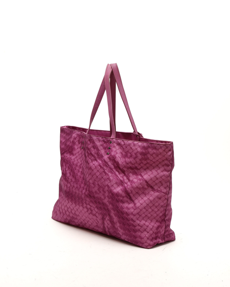 Bottega Veneta Nylon Intrecciato Tote Bag