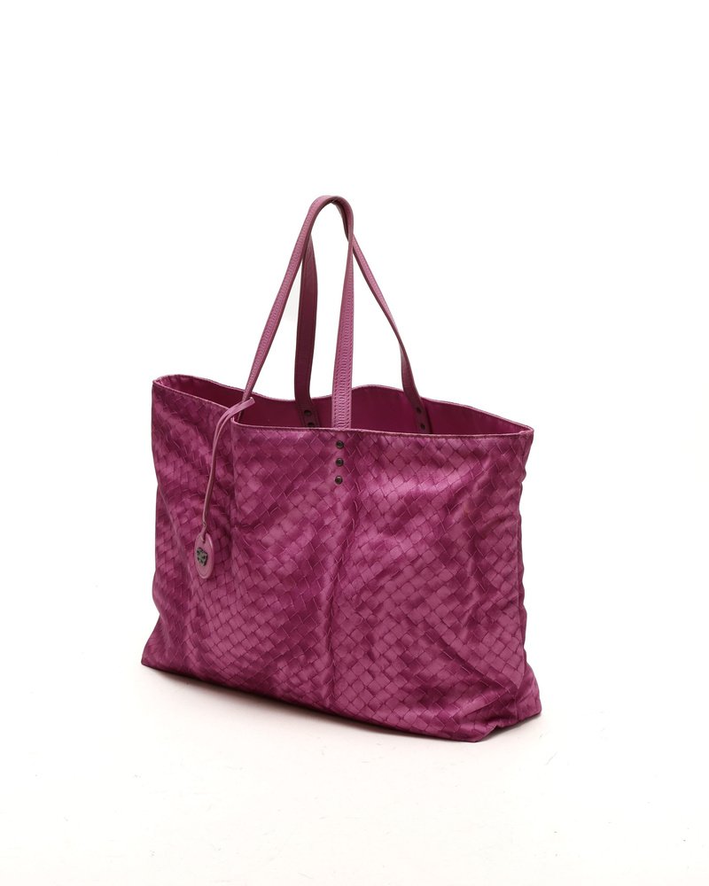 Bottega Veneta Nylon Intrecciato Tote Bag
