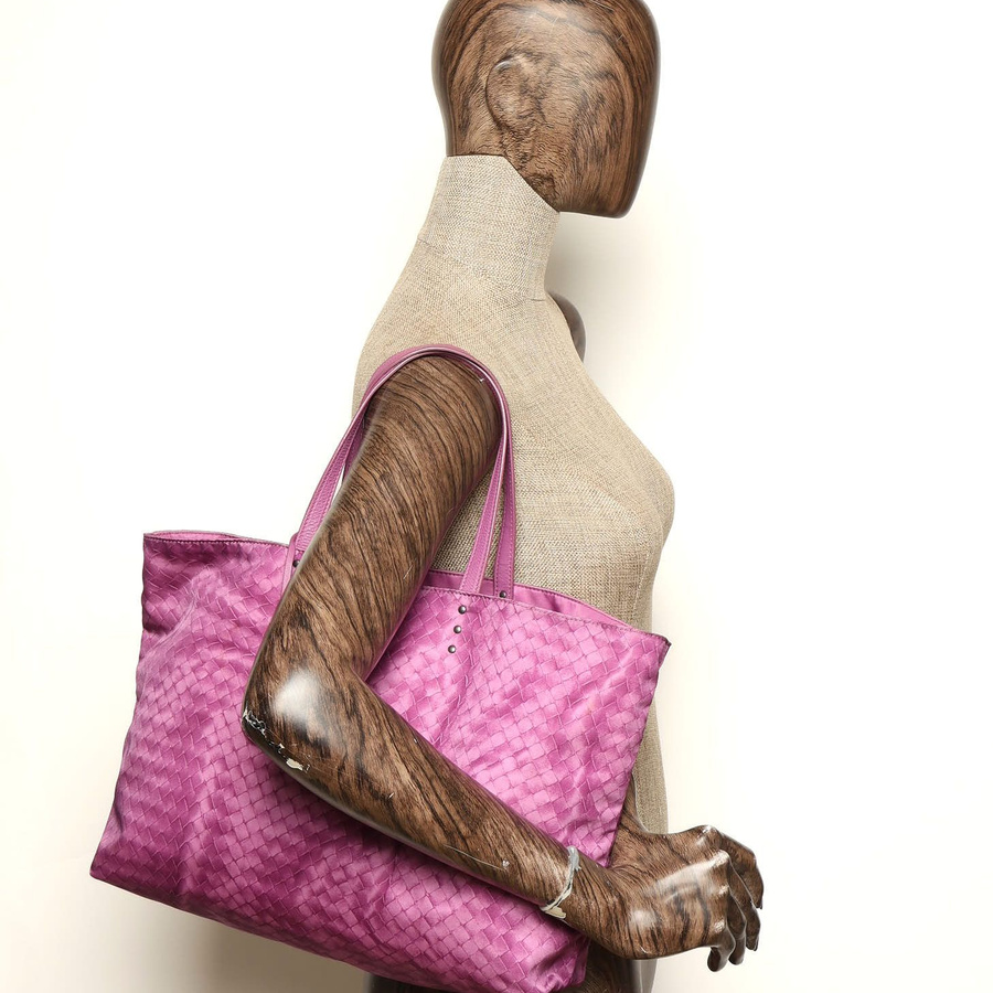 Bottega Veneta Nylon Intrecciato Tote Bag