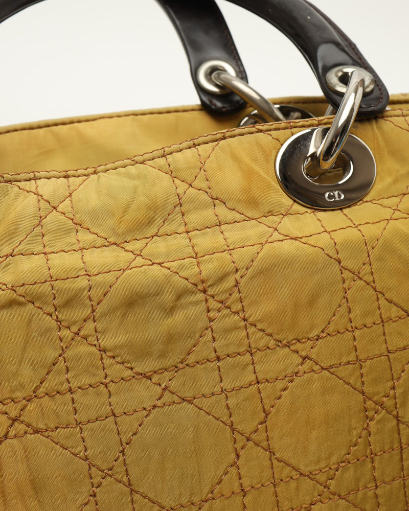 Christian Dior Nylon Medium Lady Dior Bag