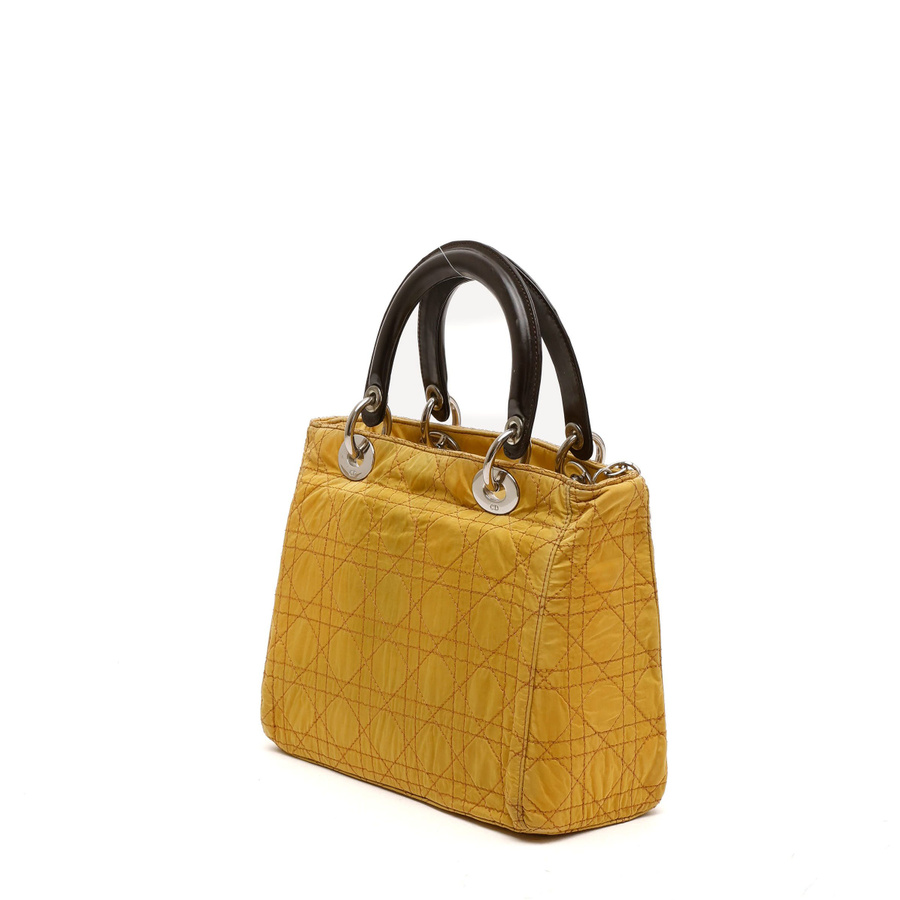 Christian Dior Nylon Medium Lady Dior Bag