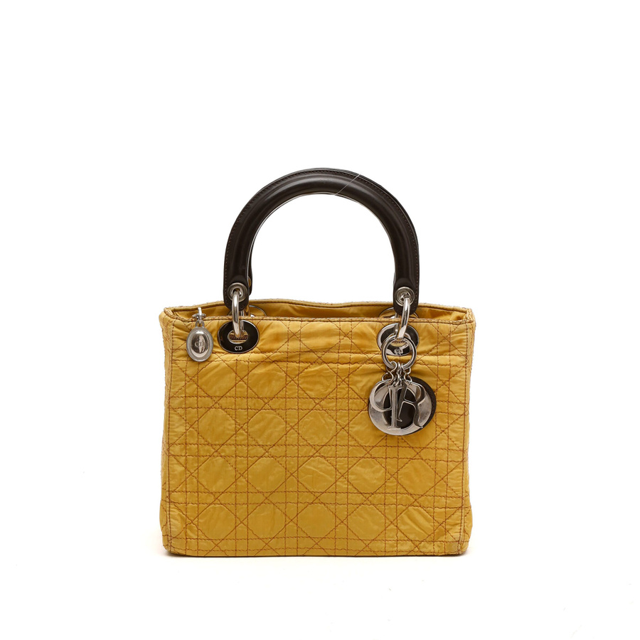 Christian Dior Nylon Medium Lady Dior Bag