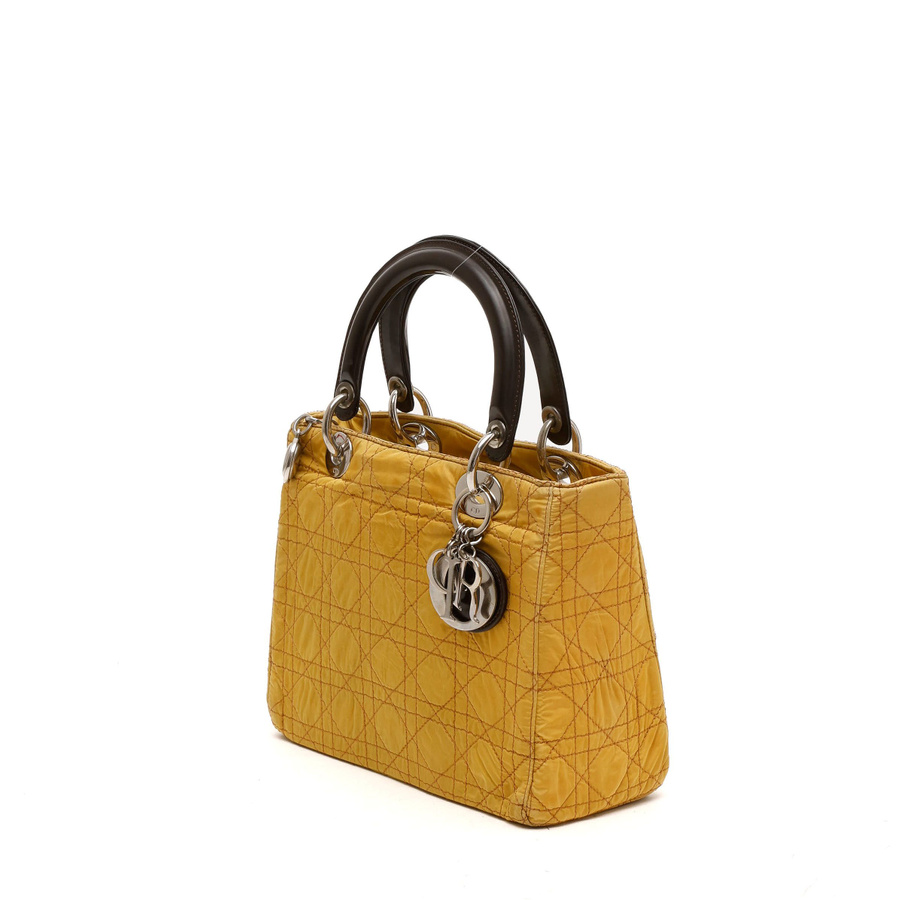 Christian Dior Nylon Medium Lady Dior Bag