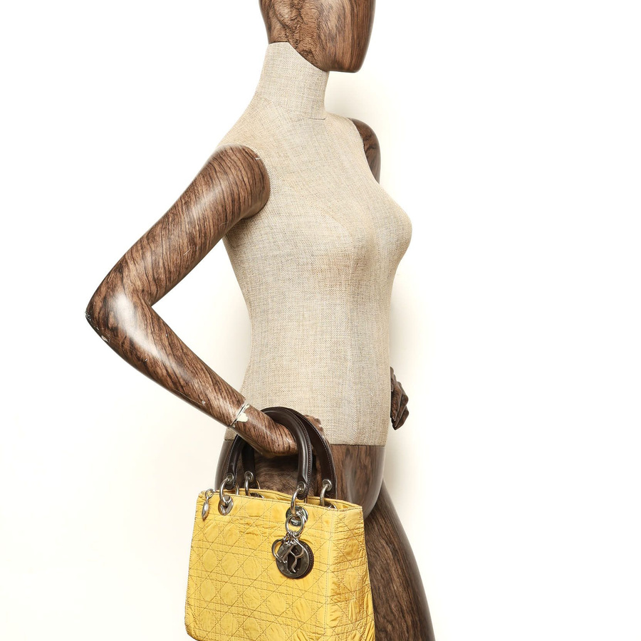 Christian Dior Nylon Medium Lady Dior Bag