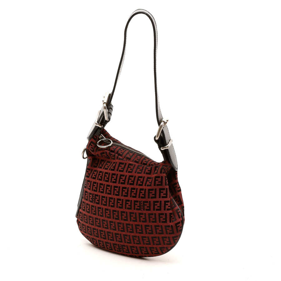 Fendi Zucchino Oyster Hobo Bag