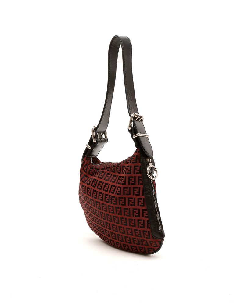 Fendi Zucchino Oyster Hobo Bag