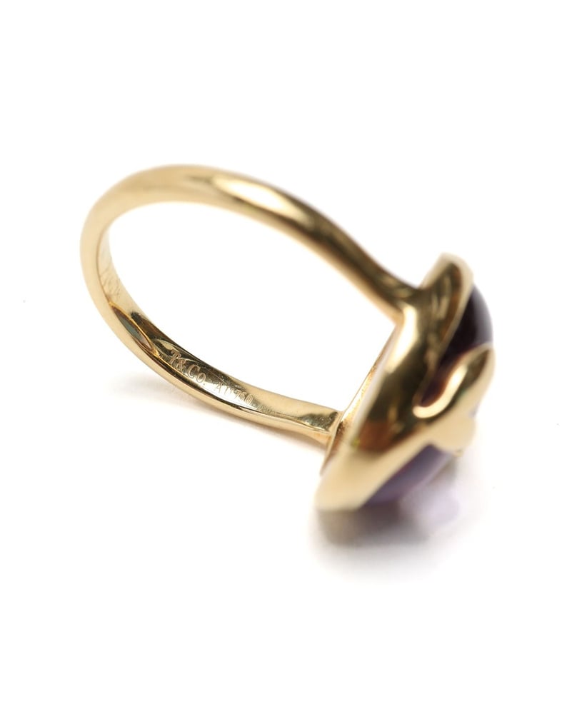 Tiffany & Co Paloma Picasso Olive Leaf Amethyst Ring