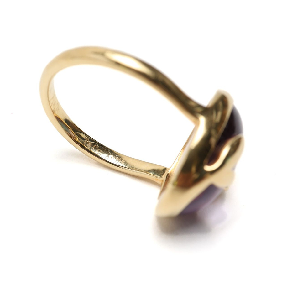 Tiffany & Co Paloma Picasso Olive Leaf Amethyst Ring