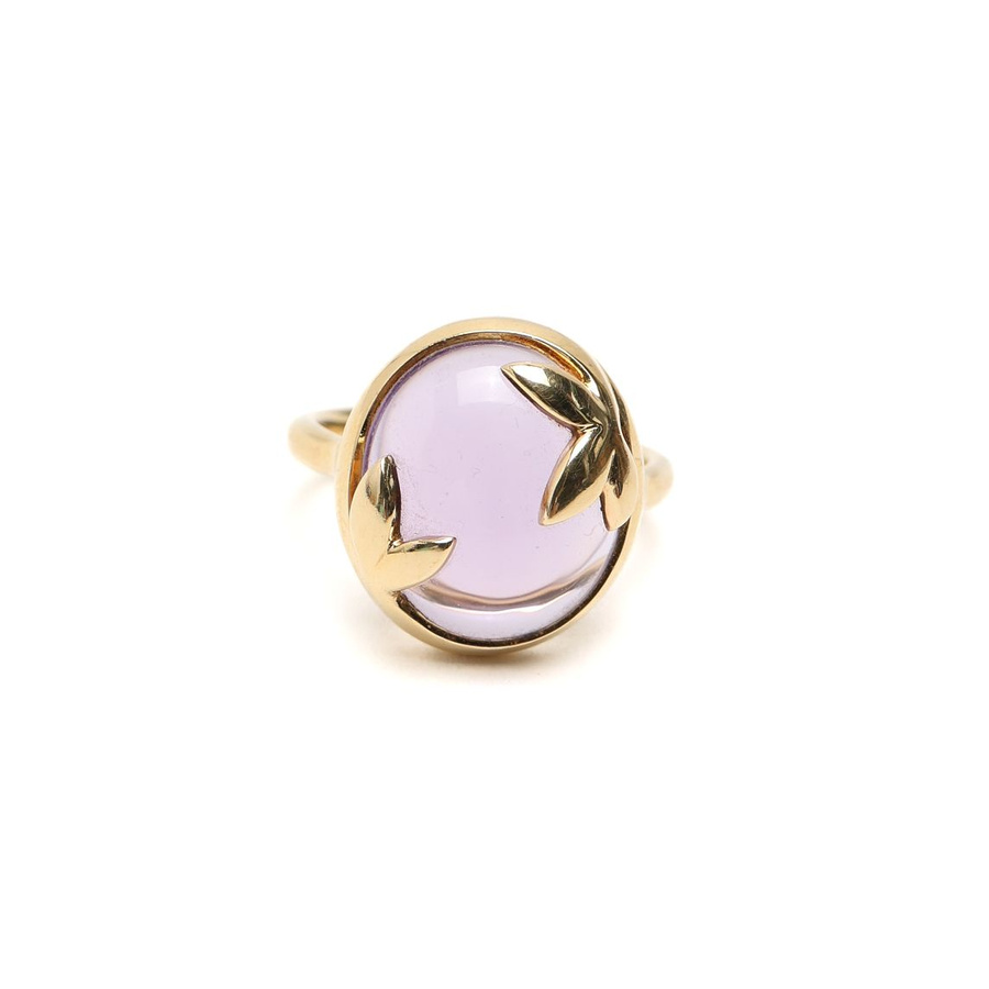 Tiffany & Co Paloma Picasso Olive Leaf Amethyst Ring
