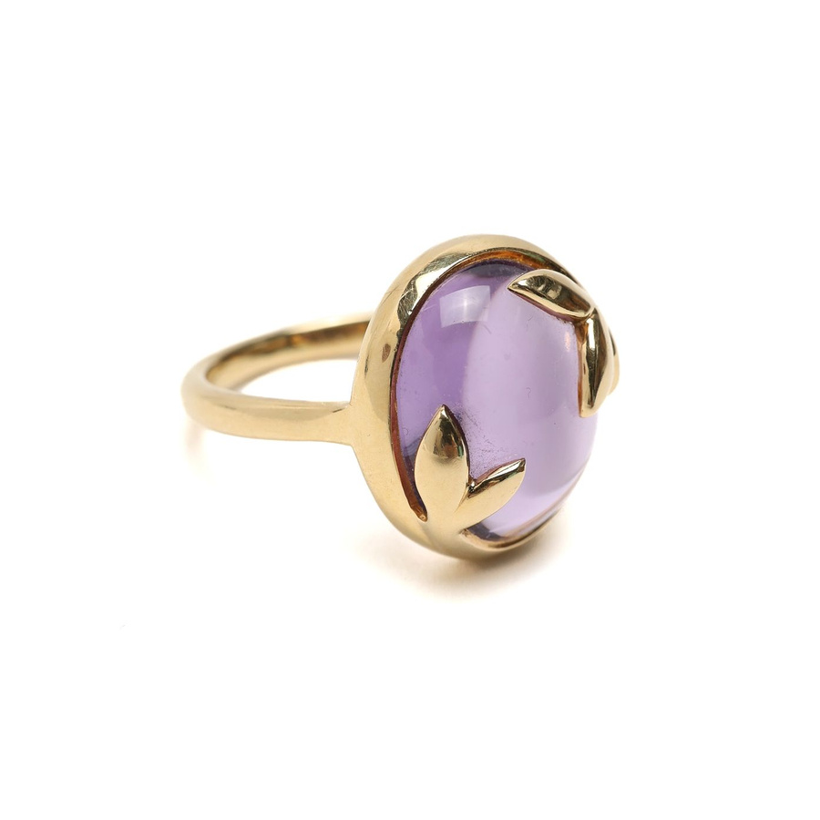 Tiffany & Co Paloma Picasso Olive Leaf Amethyst Ring