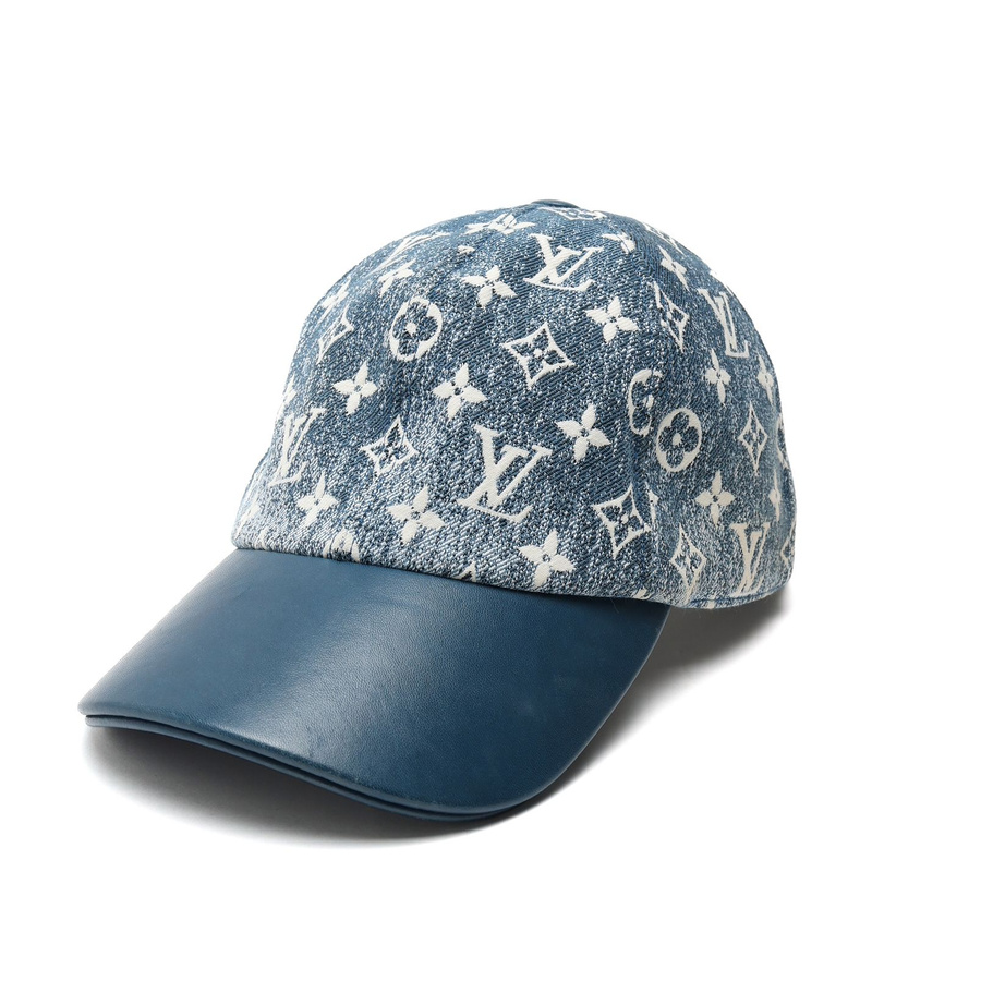 Louis Vuitton Jacquard Denim Cap, Size M