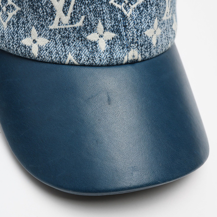 Louis Vuitton Jacquard Denim Cap, Size M