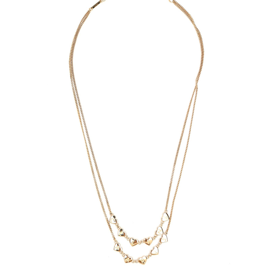 Céline Double Strand Heart Necklace
