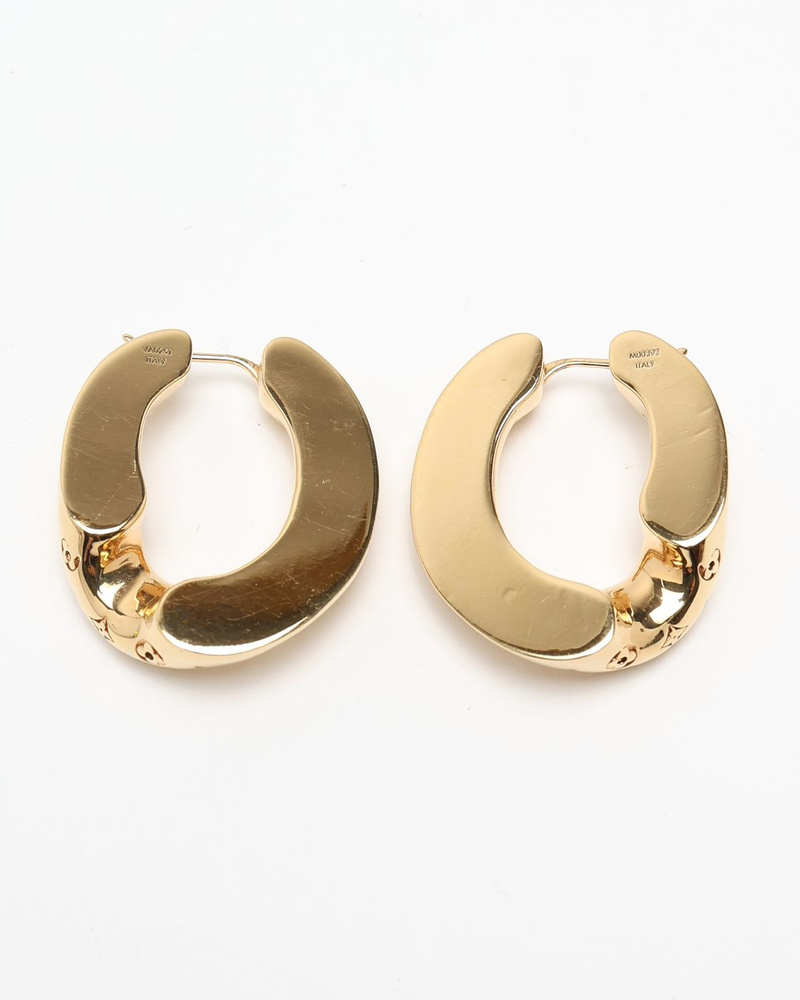 Louis Vuitton Monogram Hoop Earrings